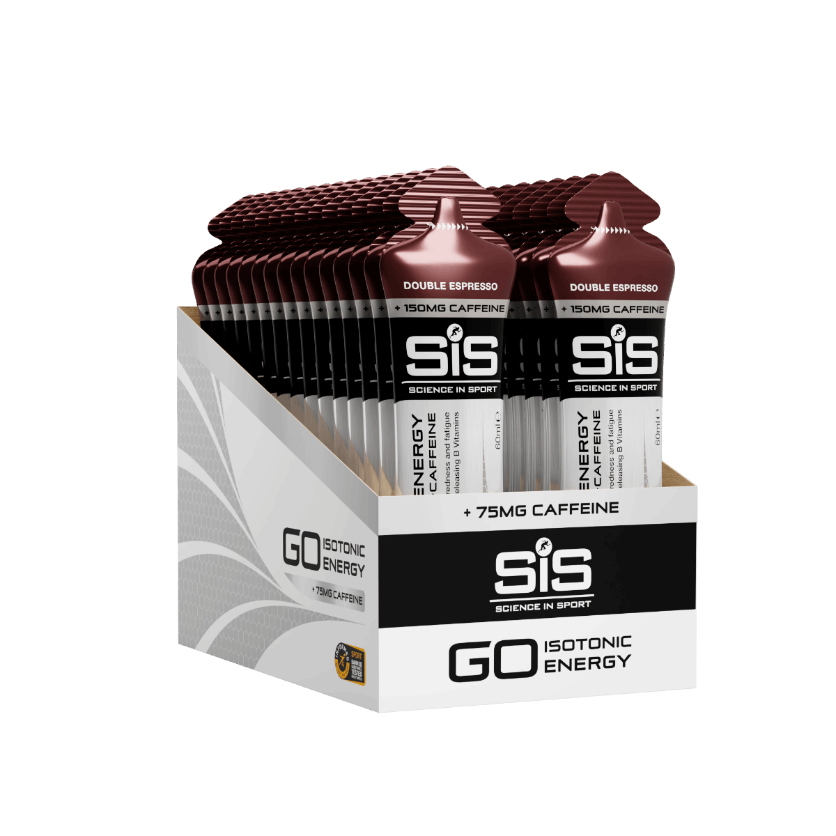 GO ISOTONIC ENERGY + CAFFEINE GELS