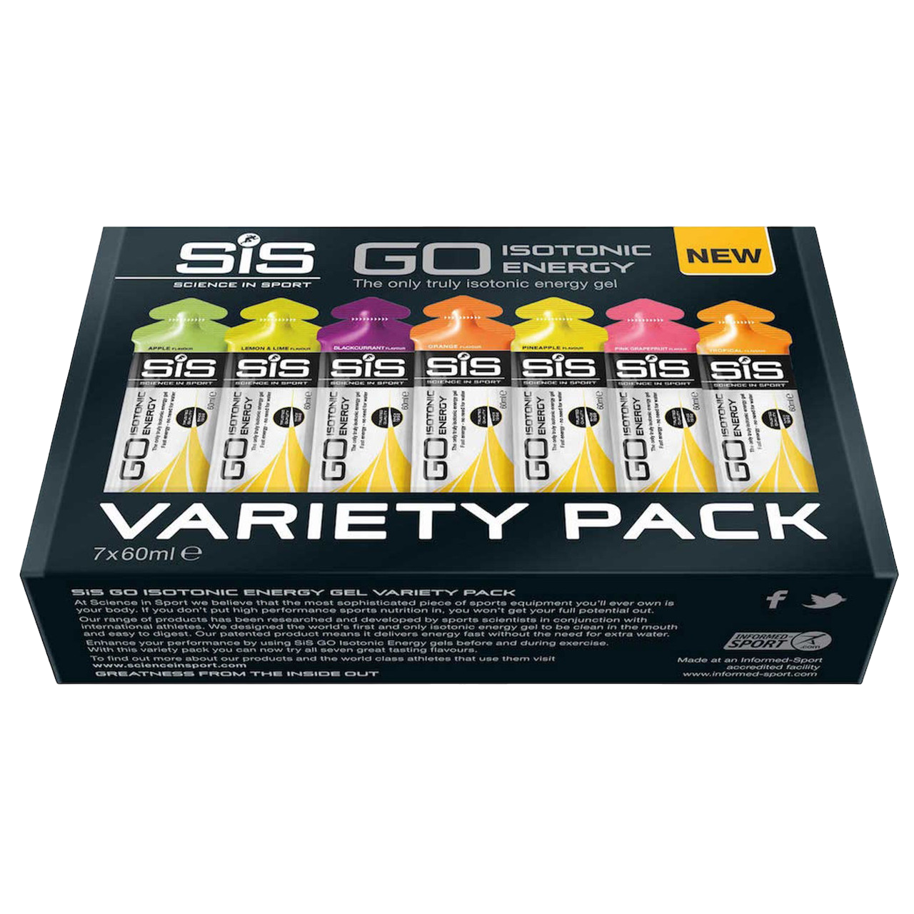 GO Isotonic Energy Gel Variety - 7 Pack
